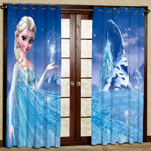 پرده مدل السا و آنا هازان پانچی کد 4362 سایز 140x200 سانتی متر 