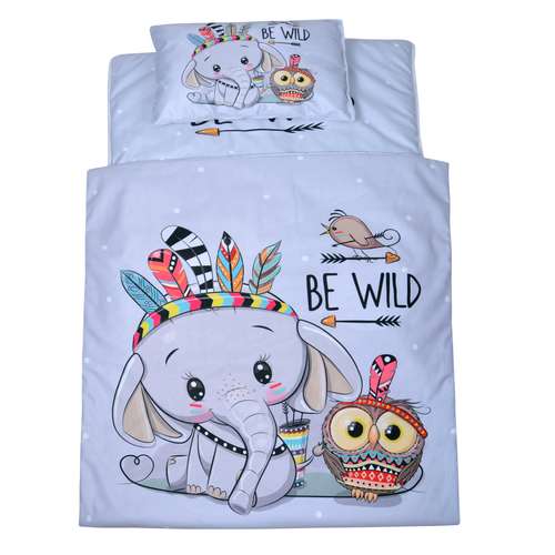 سرویس خواب مسافرتی کودک طرح فیل مجموعه 3 عددی