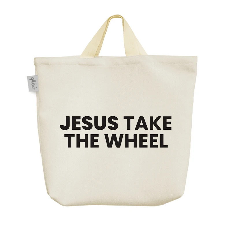 ساک خرید خندالو مدل Jesus Take The Wheel کد 6523