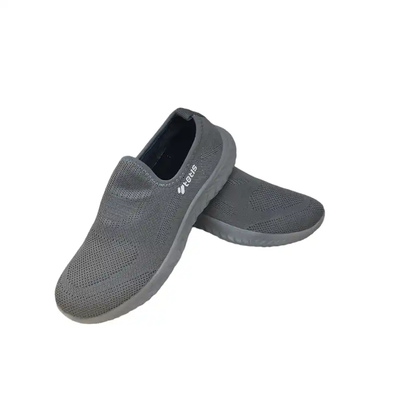 کفش تمرین مدل تتیس رایان 2 جورابی رنگ طوسی