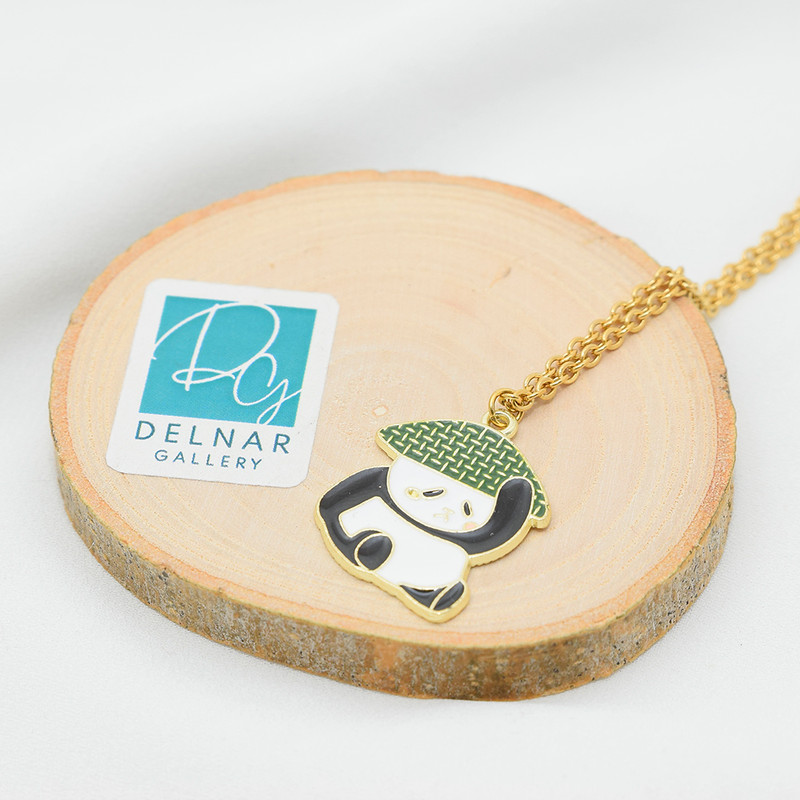 گردنبند دخترانه دلنار گالری مدل پاندای خسته گردنبند دخترانه دلنار گالری مدل پاندای خسته