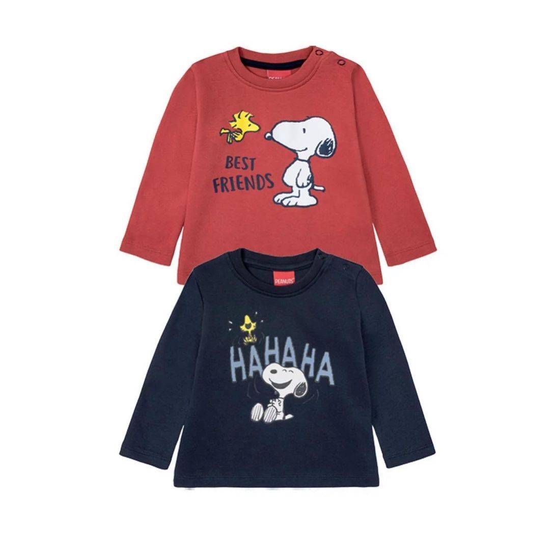 تی شرت آستین بلند پسرانه پیناتس مدل کارتونی 2024 مجموعه 2 عددی