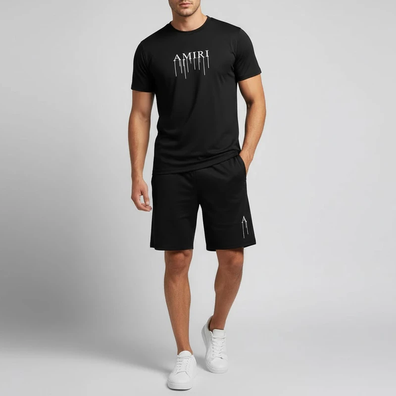 ست تی شرت و شلوارک مردانه مدل TSH003