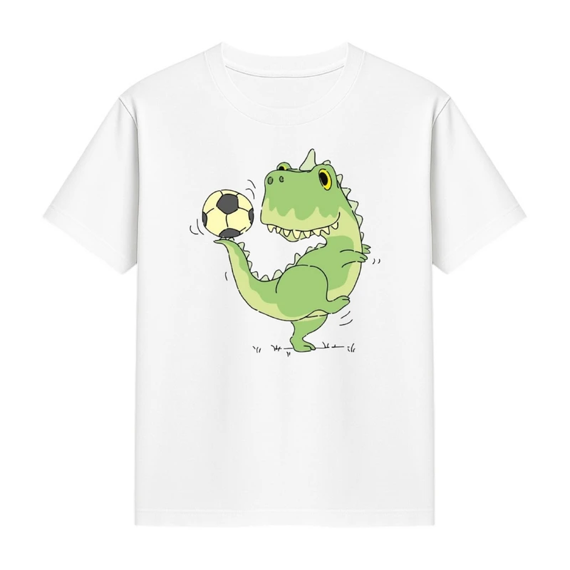تی‌شرت آستین کوتاه دخترانه مدل تمساح فوتبالیست کد p1 