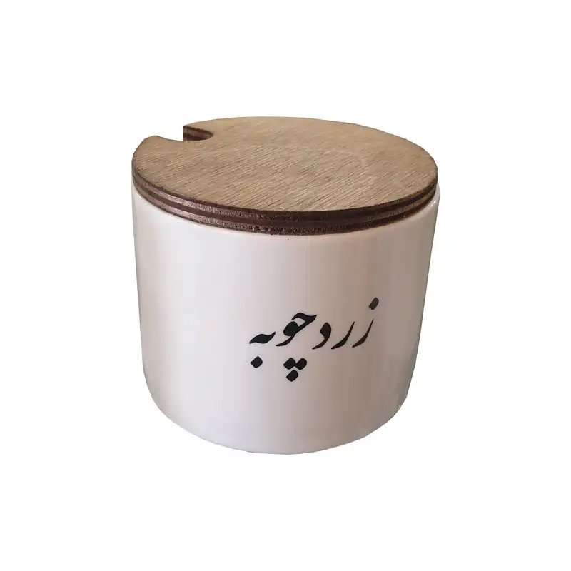 بانکه سرامیکی مدل تکست طرح زردچوبه کد SM