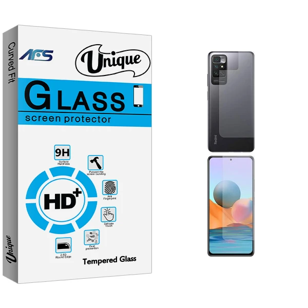 محافظ صفحه نمایش ای اف اس مدل Unique Glass مناسب برای گوشی موبایل شیائومی Redmi Note 11 4G به همراه محافظ پشت گوشی