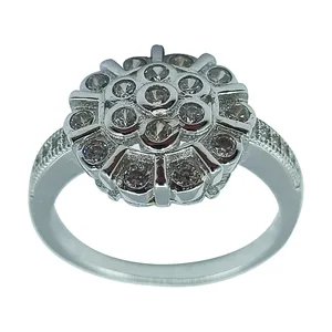 انگشتر نقره زنانه سلین کالا مدل برلیان ce-As210