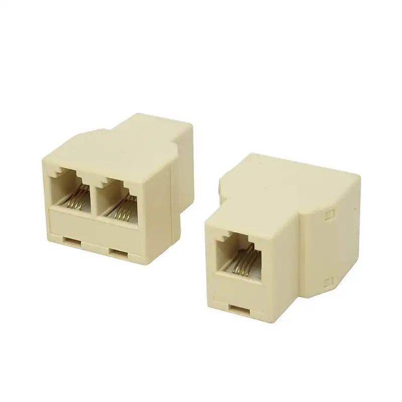 مادگی سوکت تلفن مدل تبدیل 1 به 2 مجموعه 2 عددی