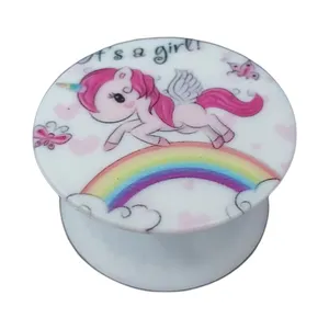 پایه نگهدارنده گوشی موبایل و تبلت پاپ سوکت طرح اسب مدل Unicorn