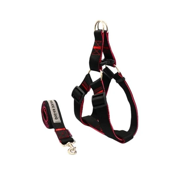 ست بند و قلاده کتفی سگ مدل XL POLICE-BLK03