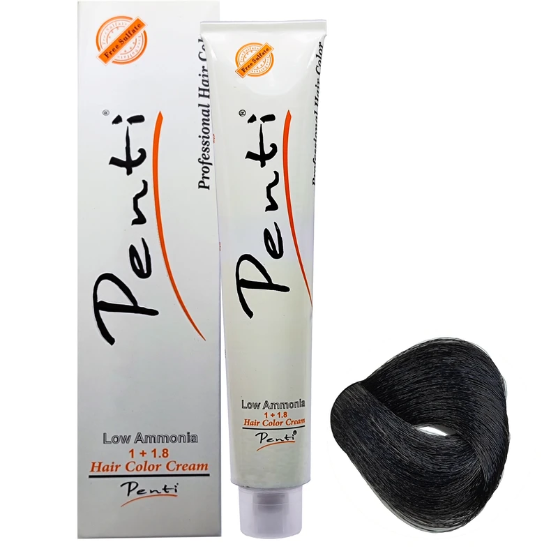 رنگ مو پنتی سری طبیعی شماره N1 حجم 100 میلی لیتر رنگ مشکی