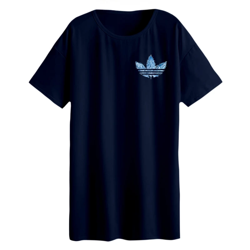 تی شرت لانگ زنانه مدل لوگو‌ کد 21