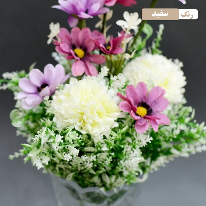 گل مصنوعی مدل بوته برگ طرح فر