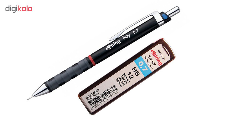 مداد نوکی 0.7 میلی‌متری روترینگ مدل Tikky به همراه نوک 0.7 میلی‌متری روترینگ