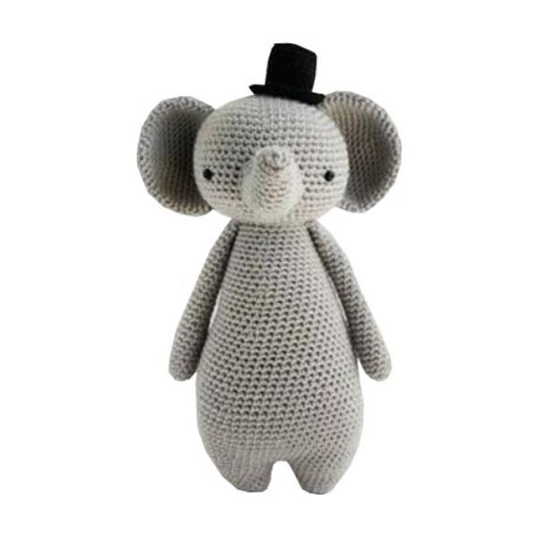 عروسک بافتنی طرح فیل دراز کد H4