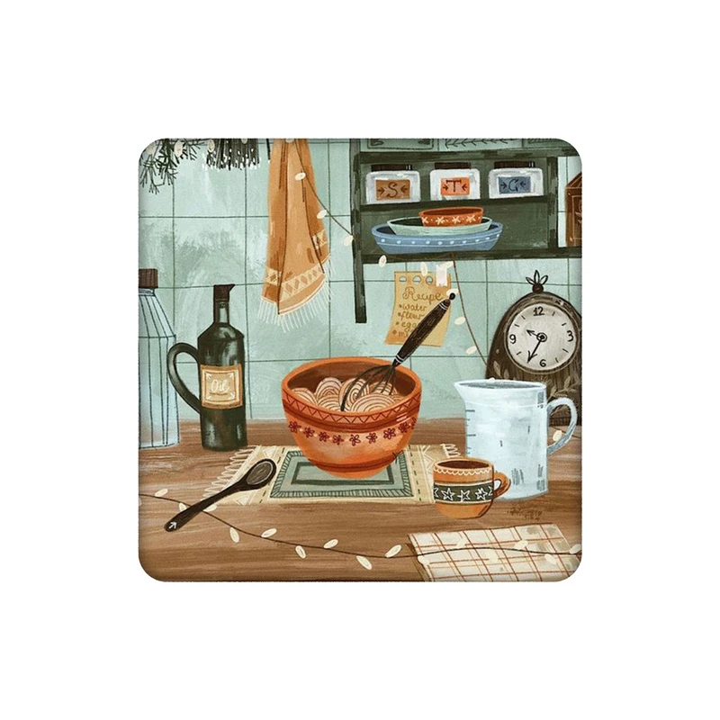 زیرلیوانی طرح آشپرخانه وینتیج کد 3645020