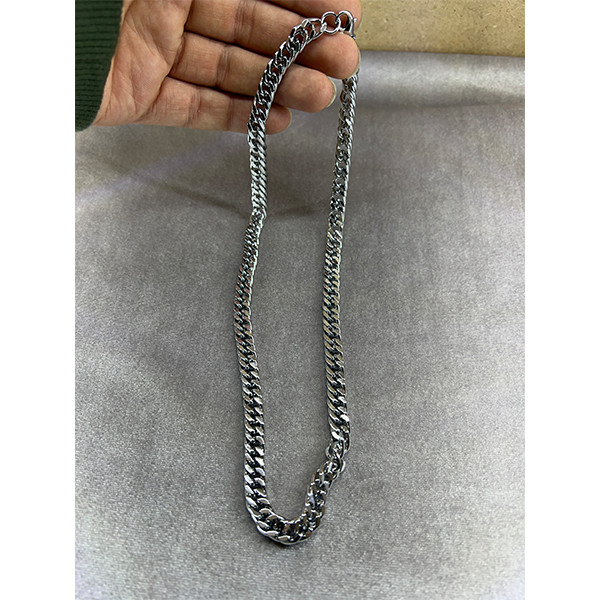 گردنبند مدل اسپرت زنجیری بافت کد 608096