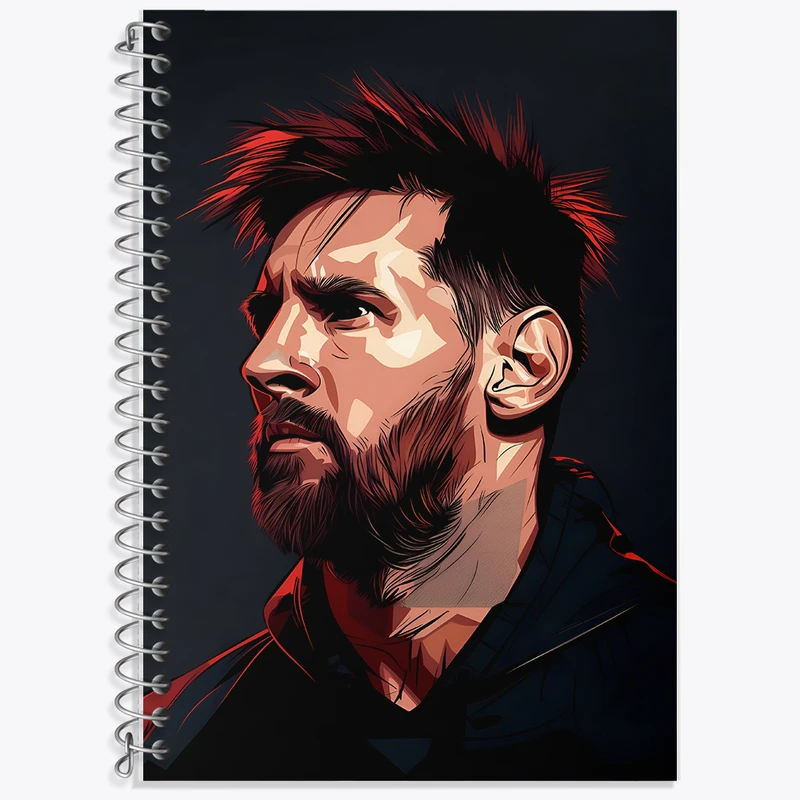 دفتر لغت 50 برگ خندالو طرح لیونل مسی کد F6983