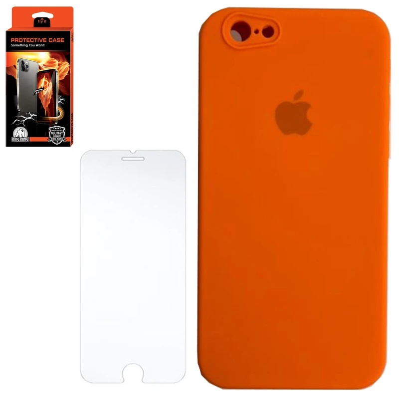 کاور کینگ کونگ مدل سیلیکون مناسب برای گوشی موبایل اپل Iphone 6/6S به همراه محافظ صفحه نمایش