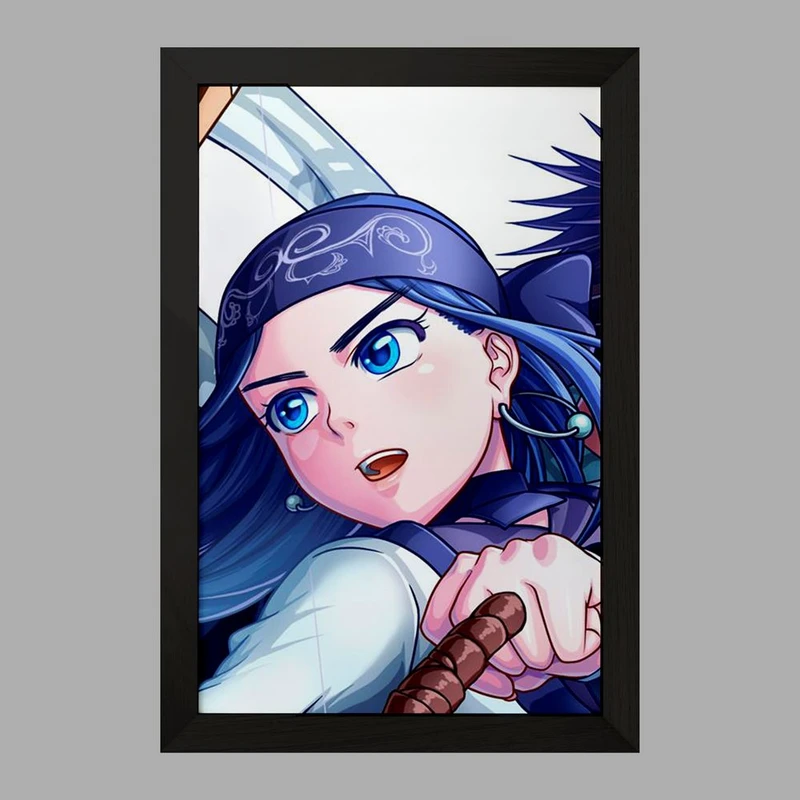 تابلو خندالو مدل اسیرپا انیمه کامویی طلایی Golden Kamuy کد 23730