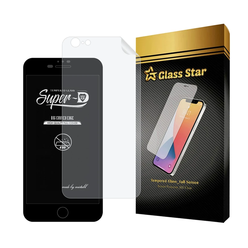 محافظ صفحه نمایش گلس استار مدل SUPNABKGS مناسب برای گوشی موبایل اپل iPhone 6s Plus / iPhone 6 Plus  به همراه محافظ پشت گوشی
