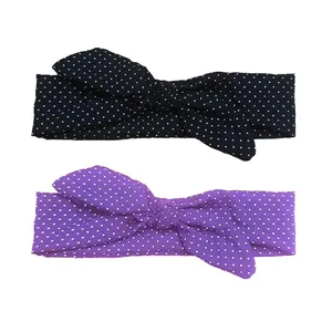 هدبند دخترانه مدل خالدار Z-216 بسته دو عددی