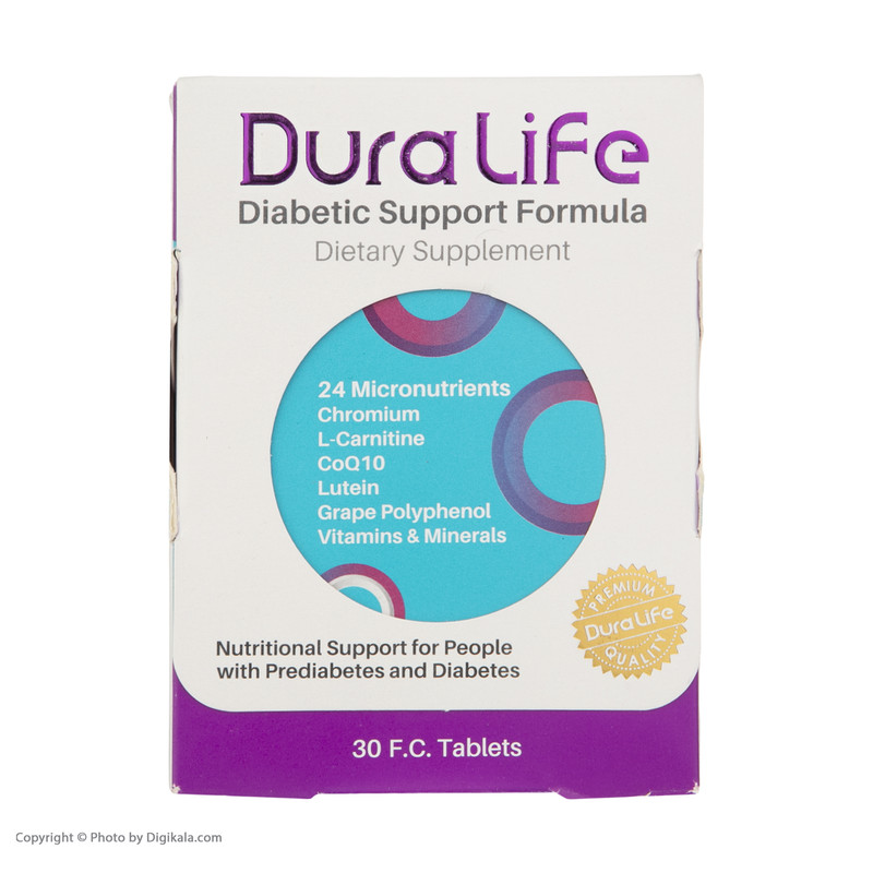 مکمل مغذی دورالایف ديابت بسته 30 عددی