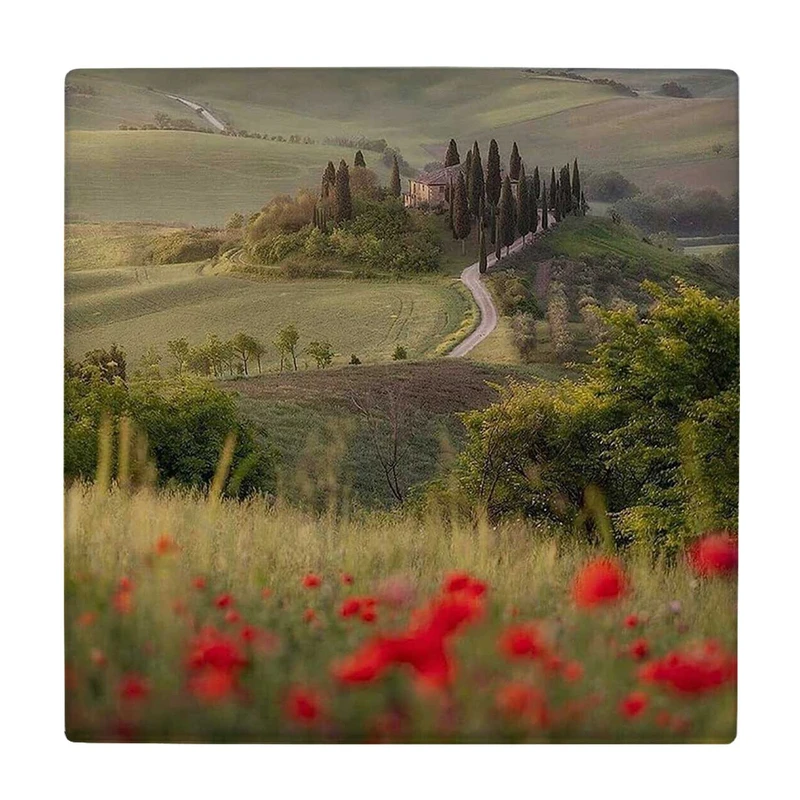  زیر لیوانی طرح منظره توسکانی ایتالیا کد    3540182_1376