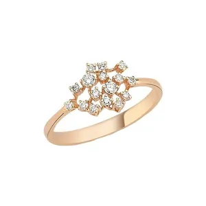  انگشتر طلا 18 عیار زنانه قیراط کد GH3219