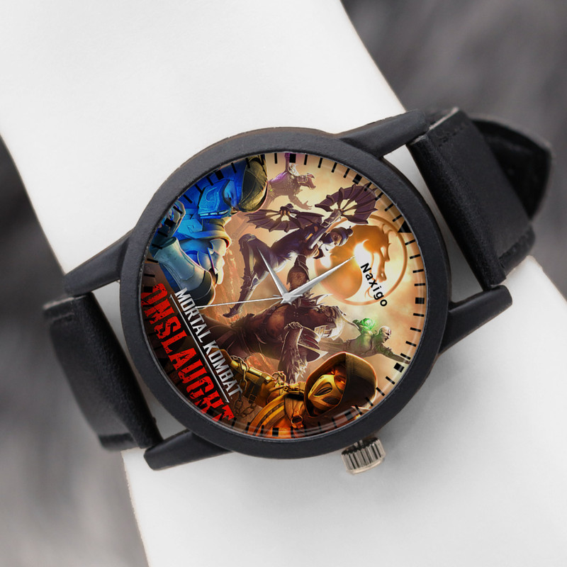 ساعت مچی عقربه ای ناکسیگو مدل Mortal Kombat کد LF6773 ساعت مچی عقربه ای ناکسیگو مدل Mortal Kombat کد LF6773