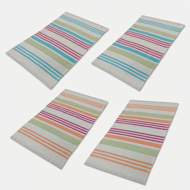 دستمال آشپزخانه ابراهیمی یزد مدل ساریم بسته 4 عددی