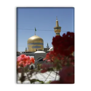 کاشی اطلس آبی طرح  گنبد و گلدسته  مدل T4987
