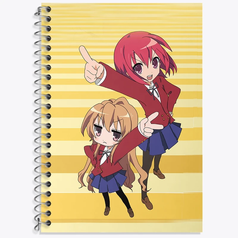 دفتر لغت 50 برگ خندالو طرح مینوری و تایگا انیمه تورادورا کد 32503