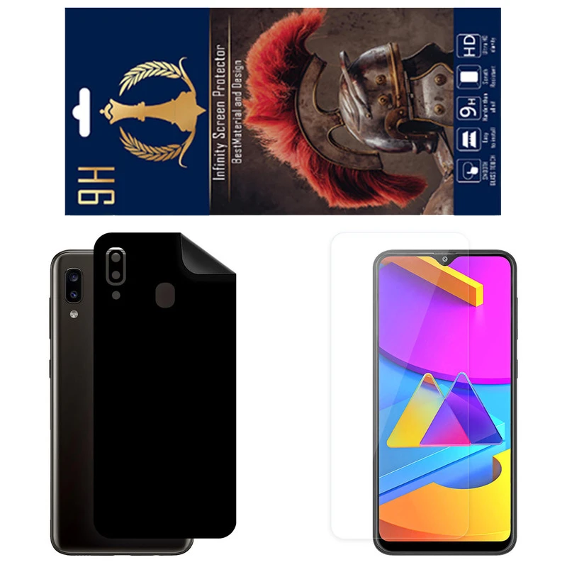 برچسب پوششی اینفینیتی مدل RG مناسب برای گوشی موبایل سامسونگ Galaxy M10S به همراه محافظ صفحه نمایش