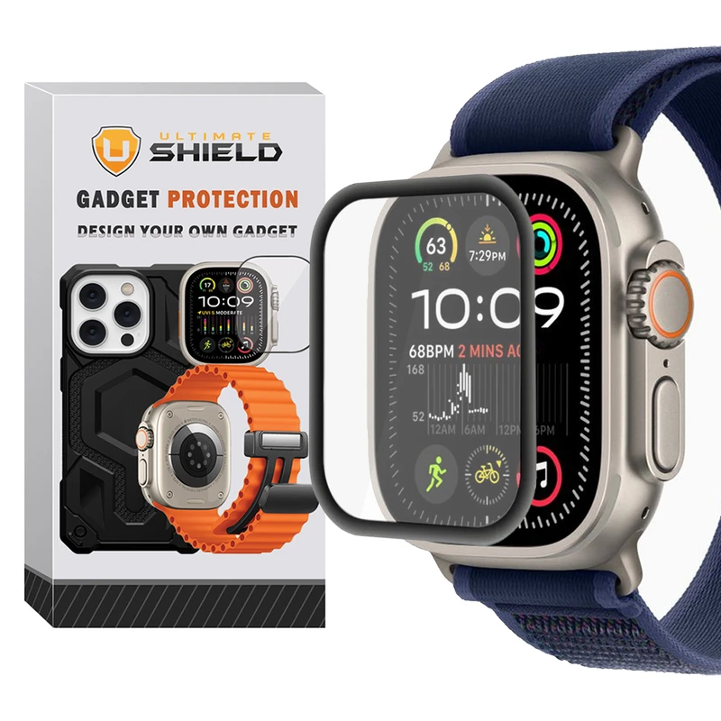 محافظ صفحه نمایش آلتیمیت شیلد مدل Film Protector UL مناسب برای اپل واچ Ultra سایز 49 میلی متری