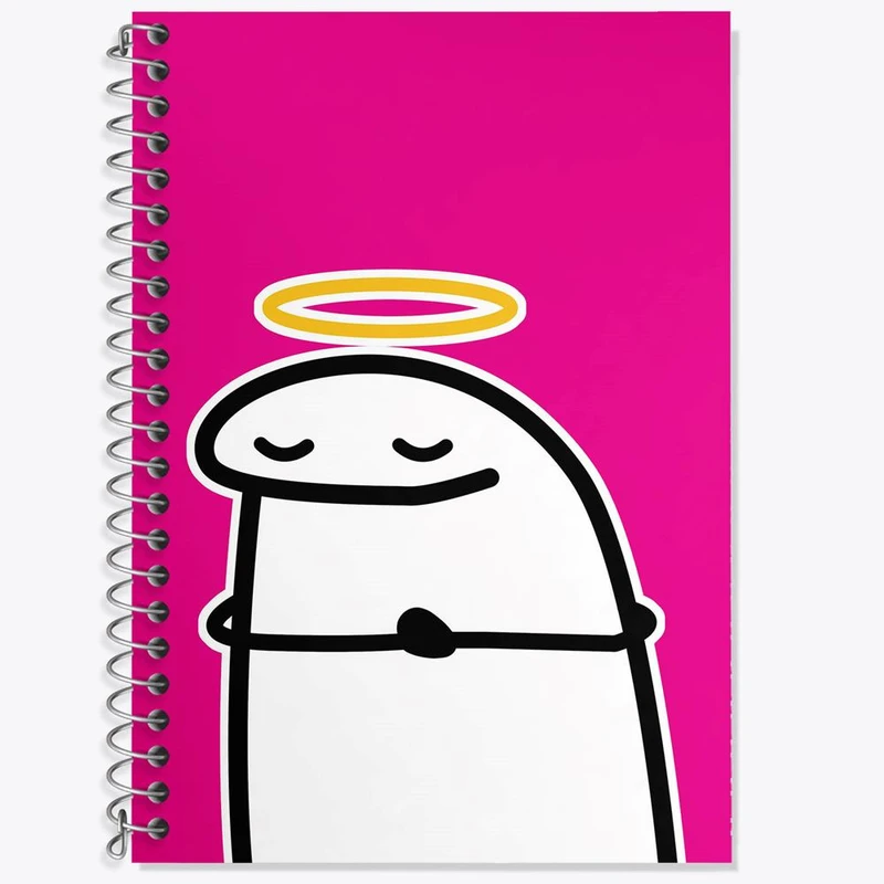 دفتر زبان 50 برگ خندالو مدل دو خط طرح میقولی کد 28032