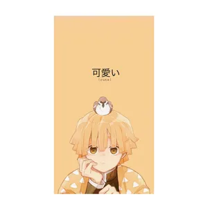 استیکر لپ تاپ و موبایل مدل انیمه طرح شیطان کش زنیتسو آگاتسوما demon slayer Zenitsu Agatsuma کد 735