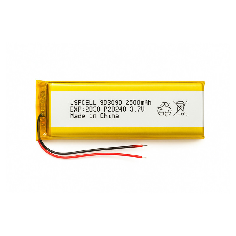 باتری لیتیومی قابل شارژ جی اس پی مدل 903090 ظرفیت 2500 میلی آمپر ساعت