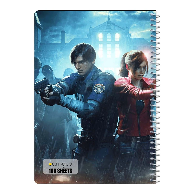 دفتر مشق 100 برگ سیمی کارنیکا طرح رزدینت اویل Resident Evil کد 68412