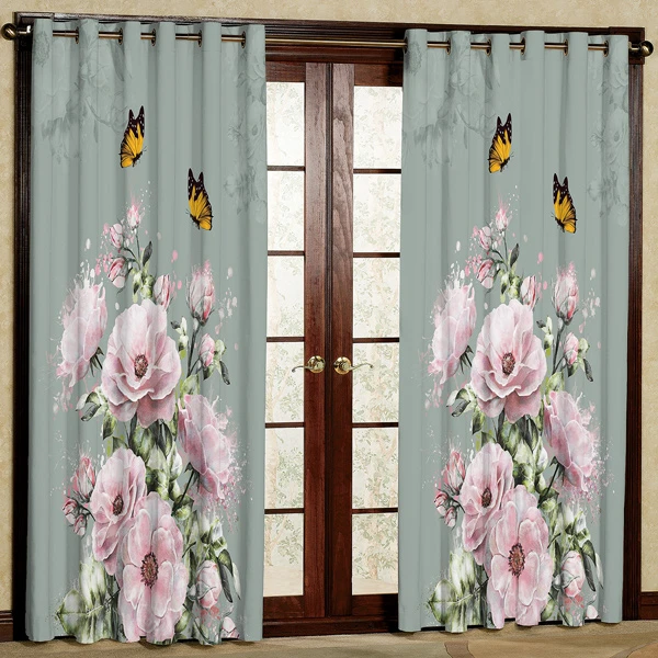 پرده مدل چاپی هازان پانچی کد 302 سایز 200x140 سانتی متر