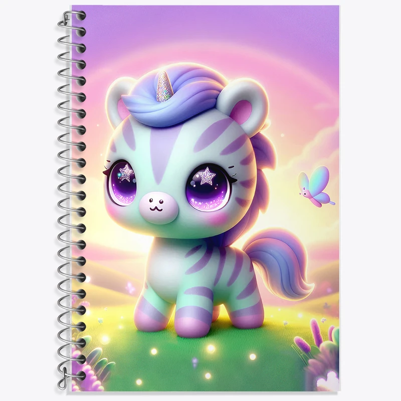 دفتر نت موسیقی 50 برگ خندالو طرح گورخر کیوت کد F5456