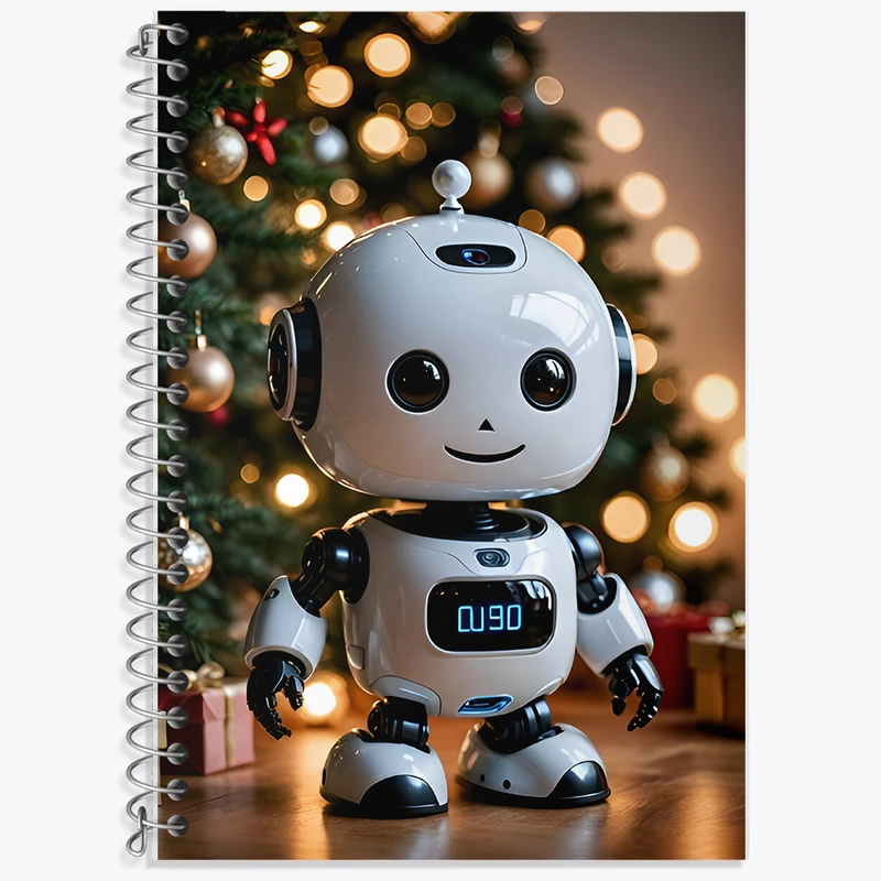 دفتر لغت 50 برگ خندالو طرح ربات بامزه کد F8453