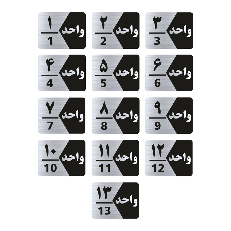تابلو راهنما طرح واحد مدل GNS313 مجموعه 13 عددی