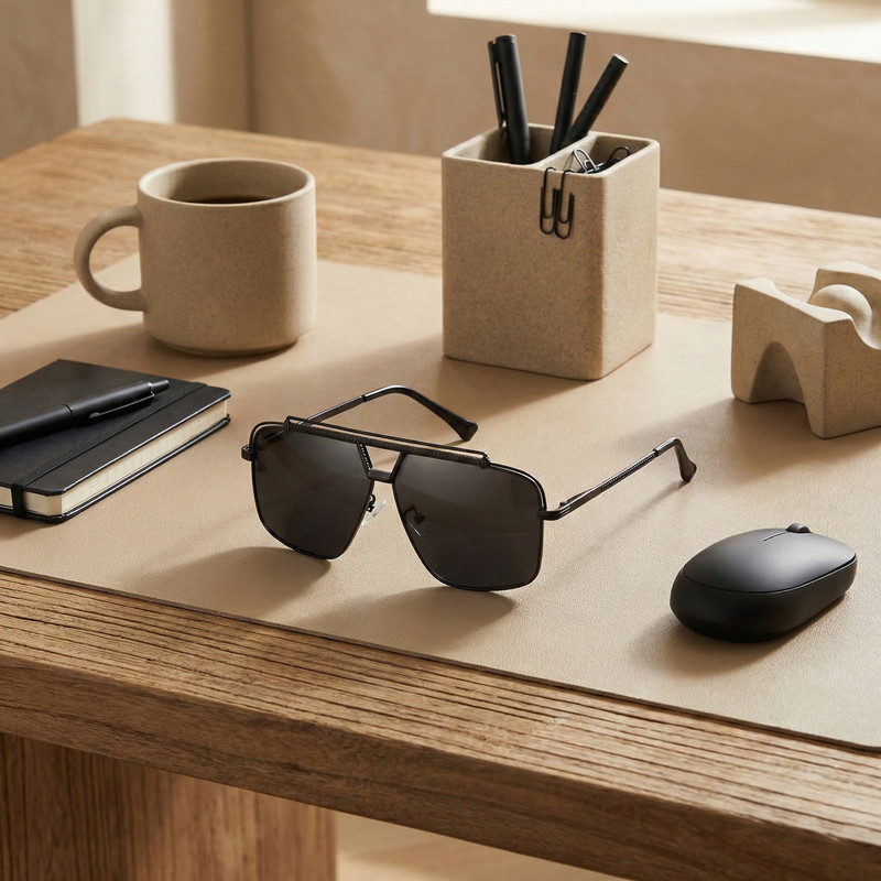 عینک آفتابی خلبانی (Aviator) مردانه  3