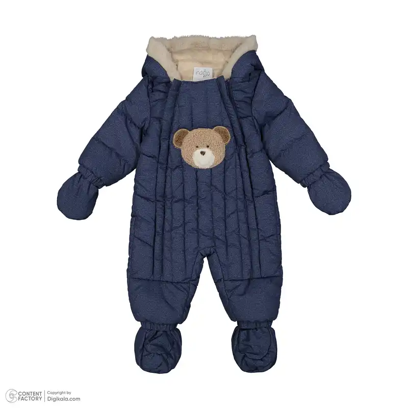 ست 3 تکه لباس نوزادی ایندیگو مدل 23225