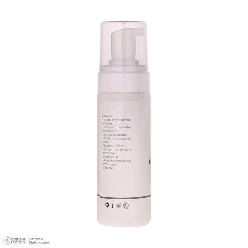 فوم شستشو صورت فولیسنس مدل Hyaluronic Acid مناسب پوست‌های معمولی و خشک حجم 150 میلی‌لیتر