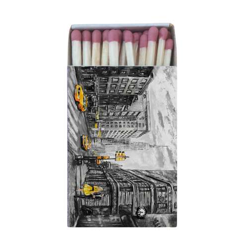 کبریت طرح نقاشی خیابان لندن و برج بیگ بن مدل K1011