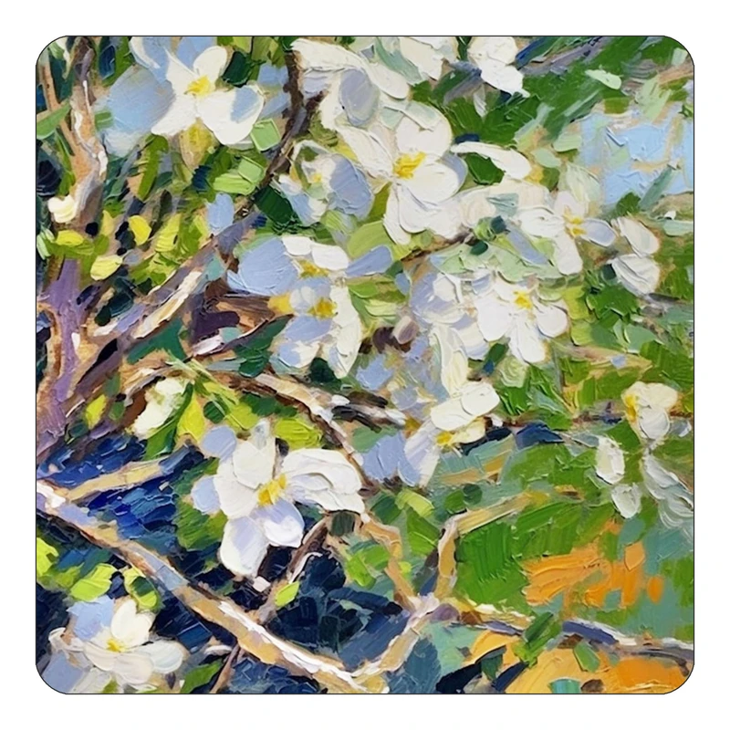 مگنت کاکتی طرح نقاشی رنگ روغن مدل mp70028