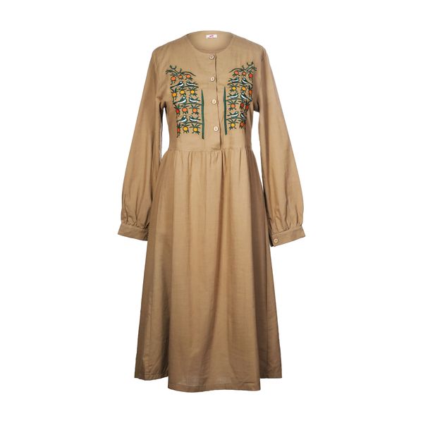 مانتو جلو بسته زنانه مدل هما