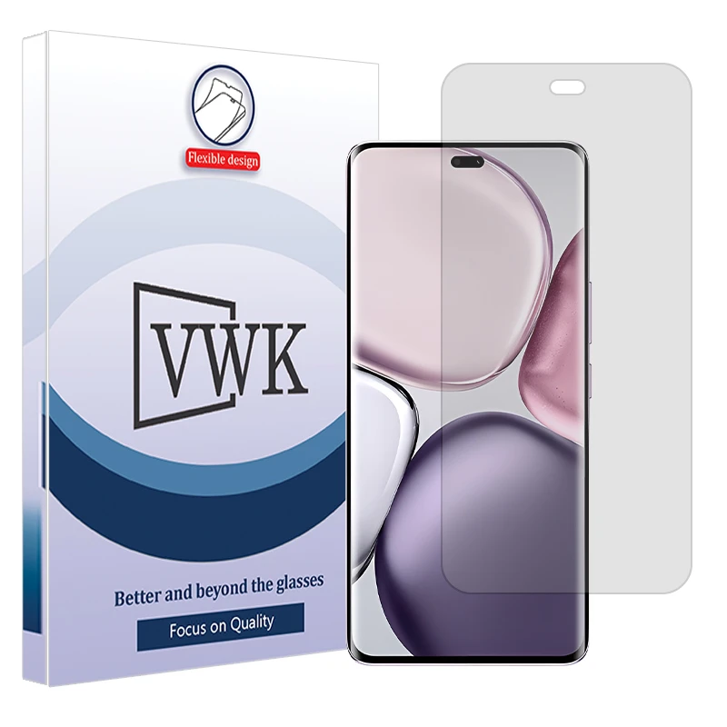 محافظ صفحه نمایش شفاف وی دبلیو کی مدل هیدروژلی مناسب برای گوشی موبایل آنر X9c